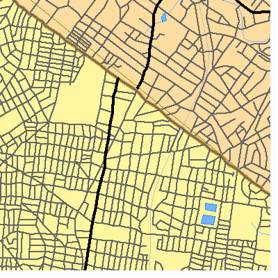 Zip code 19126 close-up map