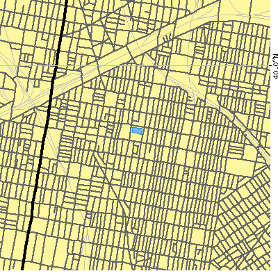 Zip code 19133 close-up map