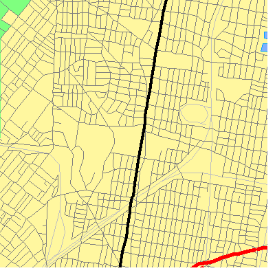 Zip code 19141 close-up map
