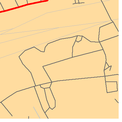 Zip code 19345 close-up map