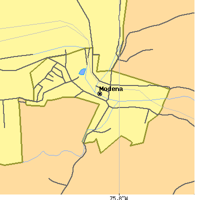 Zip code 19358 close-up map