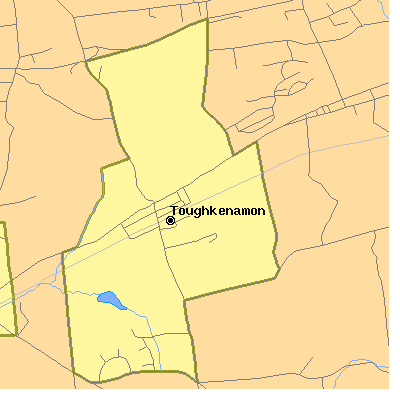 Zip code 19374 close-up map