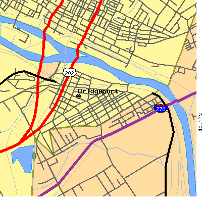 Zip code 19405 close-up map