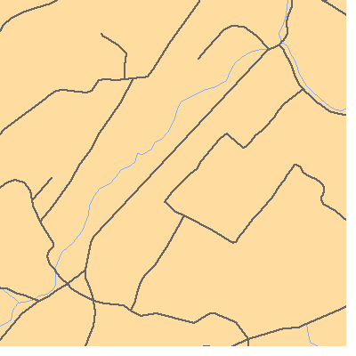 Zip code 19421 close-up map
