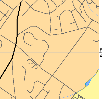 Zip code 19436 close-up map