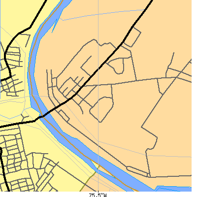 Zip code 19453 close-up map