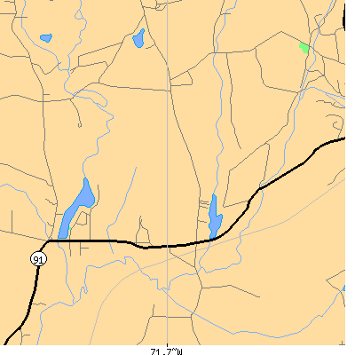 Zip code 02894 close-up map