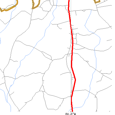 Zip code 29175 close-up map