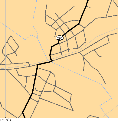 Zip code 29320 close-up map