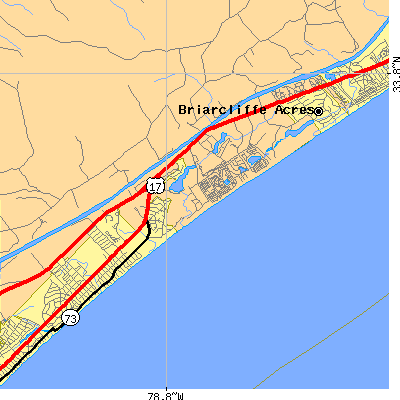 Zip code 29572 close-up map