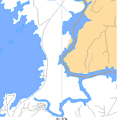 Zip code 29665 close-up map