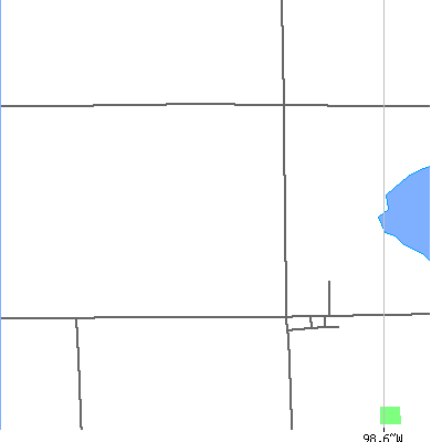 Zip code 57364 close-up map