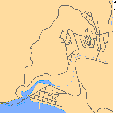 Zip code 93424 close-up map