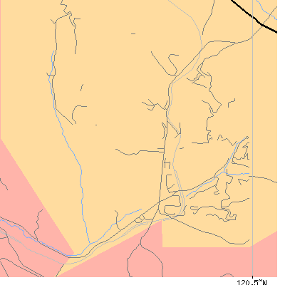 Zip code 93429 close-up map