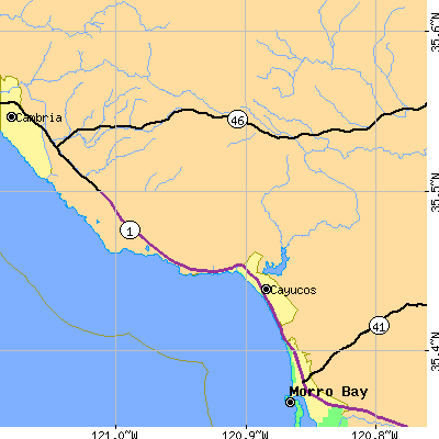 Zip code 93430 close-up map