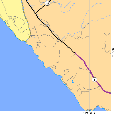 Zip code 93435 close-up map