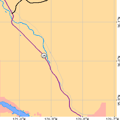 Zip code 93450 close-up map