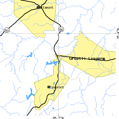 Zip code 37313 close-up map