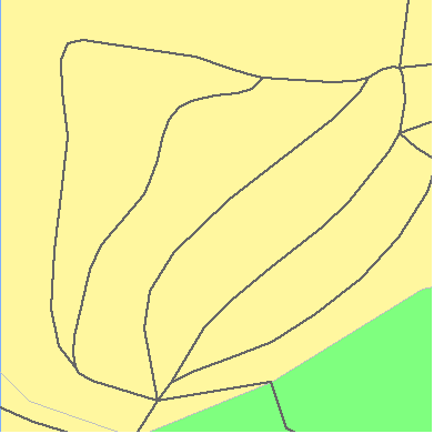 Zip code 37351 close-up map