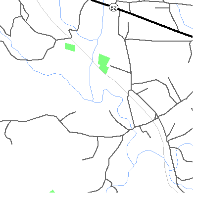 Zip code 37719 close-up map