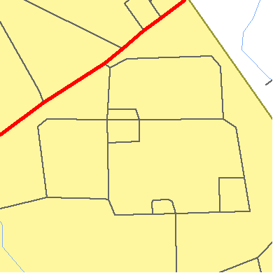 Zip code 37744 close-up map