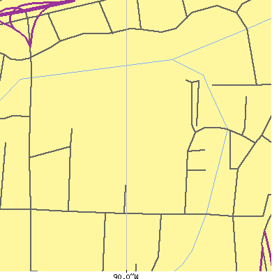 Zip code 38131 close-up map