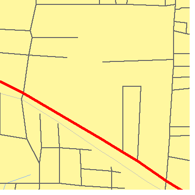 Zip code 38157 close-up map