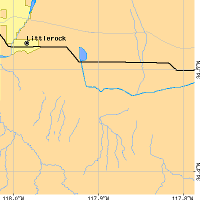 Zip code 93553 close-up map