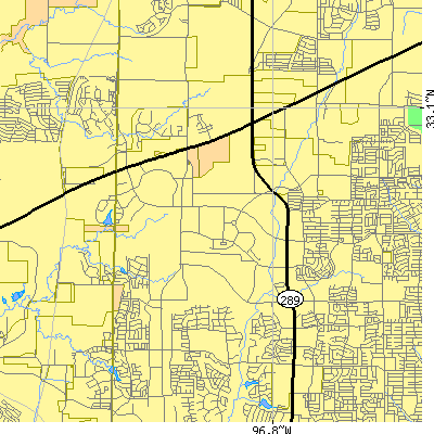 Zip code 75024 close-up map