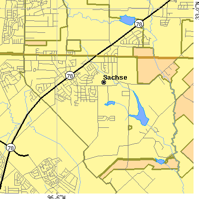 Zip code 75048 close-up map