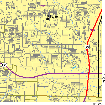 Zip code 75075 close-up map