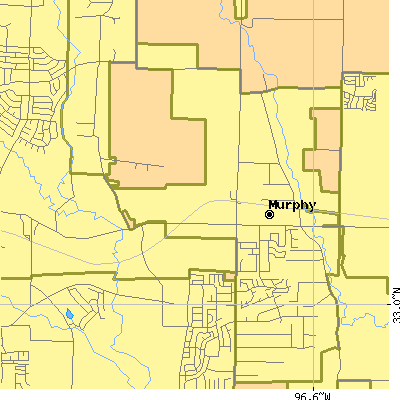 Zip code 75094 close-up map