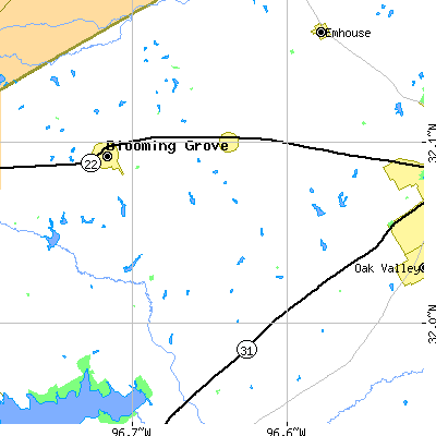 Zip code 75102 close-up map