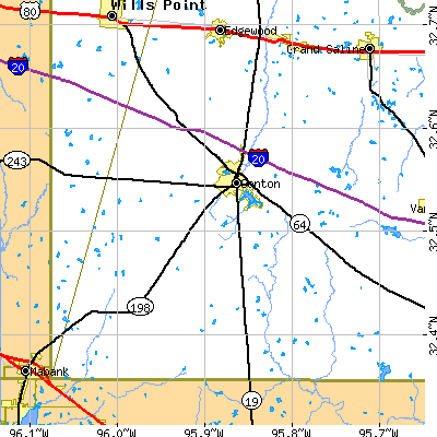 Zip code 75103 close-up map