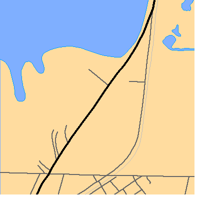 Zip code 75121 close-up map