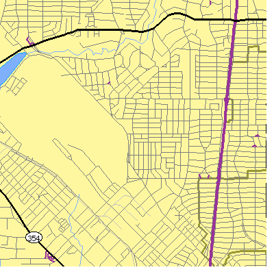 Zip code 75209 close-up map
