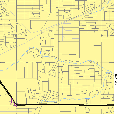 Zip code 75233 close-up map