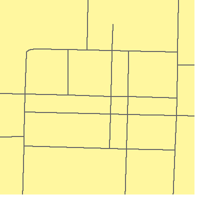 Zip code 75485 close-up map