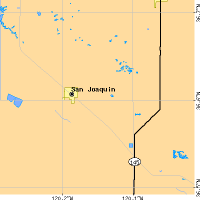 Zip code 93660 close-up map