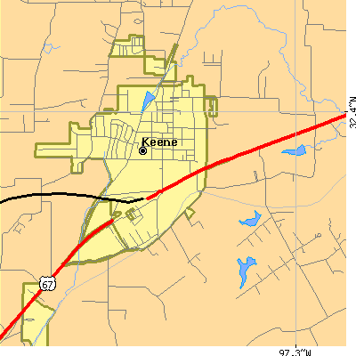 Zip code 76059 close-up map