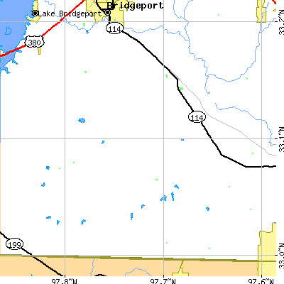Zip code 76073 close-up map