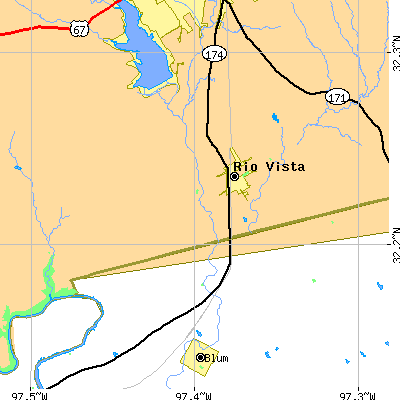 Zip code 76093 close-up map