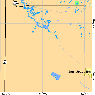 Zip code 93668 close-up map