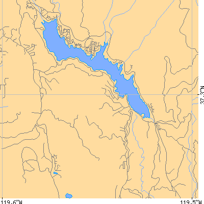 Zip code 93669 close-up map