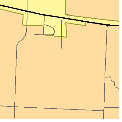 Zip code 76268 close-up map