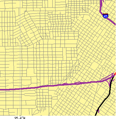 Zip code 77006 close-up map