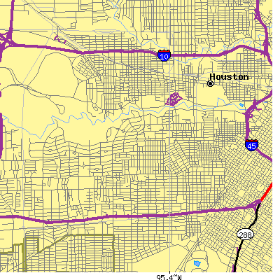 Zip code 77019 close-up map