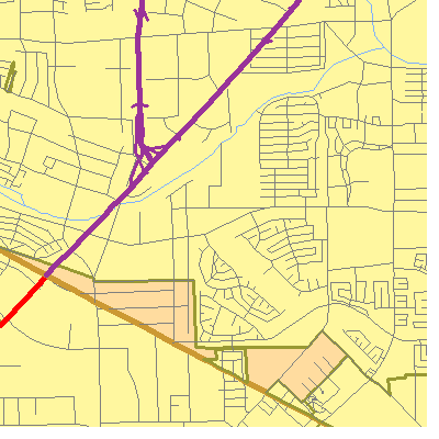 Zip code 77031 close-up map