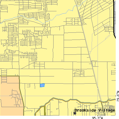 Zip code 77048 close-up map