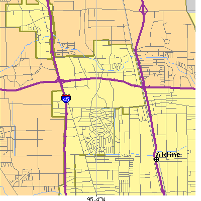Zip code 77060 close-up map